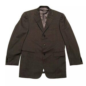 Barneys New York Sport Coat Sz 40R Gray Wool 3 Buttons Lined Structured Mens
